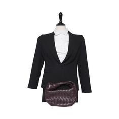 버건디 인트레치아토 조디 미니 토트백 썸네일 3