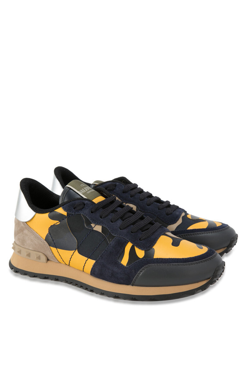 Valentino Garavani Rockrunner Camouflage Sneakers - Valentino Garavani