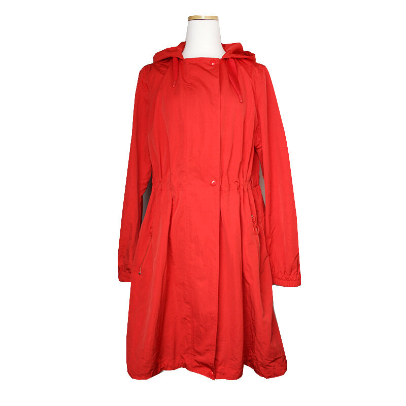 막스마라 인트렌드 레드 윈드브레이커 코트 44, 55 - Max Mara