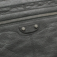 발렌시아가 273022 그레이 클래식 모터 클립 미듐 클러치 썸네일 5