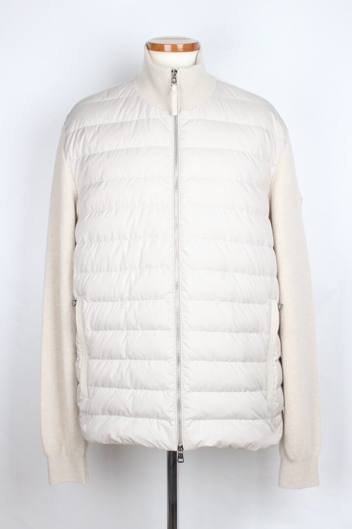 몽클레어 캐시미어 니트 패딩 화이트L - Moncler