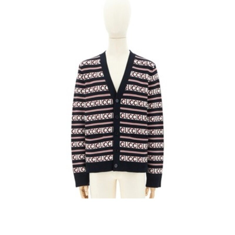 구찌 남성 골프필드 니트 가디건 코튼 스웨터 787690 XKD2Y 4198  - Gucci