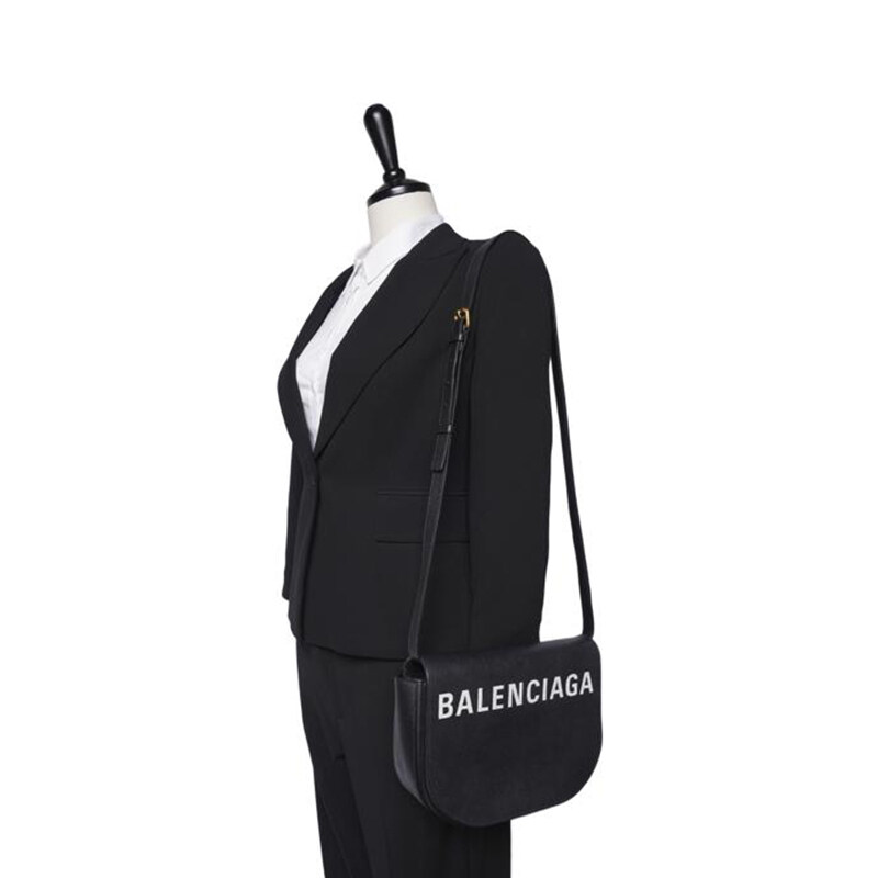 Balenciaga Black Bill Small Crossbody Bag 23.5-7-17