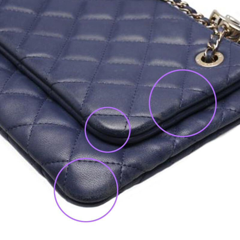 CHANEL Navy Double Pouch Chain Crossbody Bag SKU123 | eBay CHANEL Navy Double Pouch Chain Crossbody Bag SKU123 | eBay