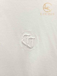 [중고명품/루이스잇] L / 준지 화이트 엠브로이더리 루즈 티셔츠 썸네일 3