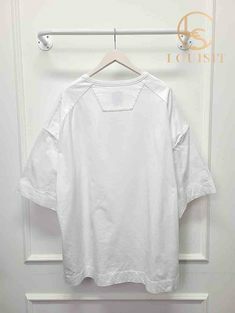 [중고명품/루이스잇] L / 준지 화이트 엠브로이더리 루즈 티셔츠 썸네일 4