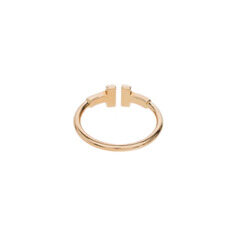 (13호) 로즈 골드 다이아 18K T 와이어 반지 썸네일 1