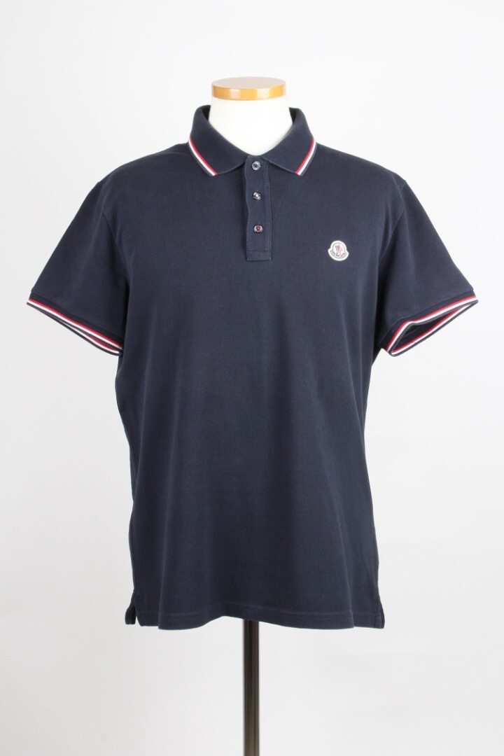 몽클레어 삼선 와펜 PK 반팔티 네이비 XL(105) - Moncler