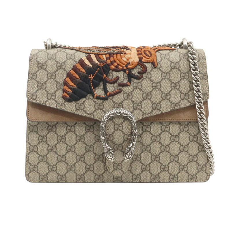 구찌 GG 수프림 캔버스 벌 자수 디오니서스 숄더백 / 400235 - Gucci