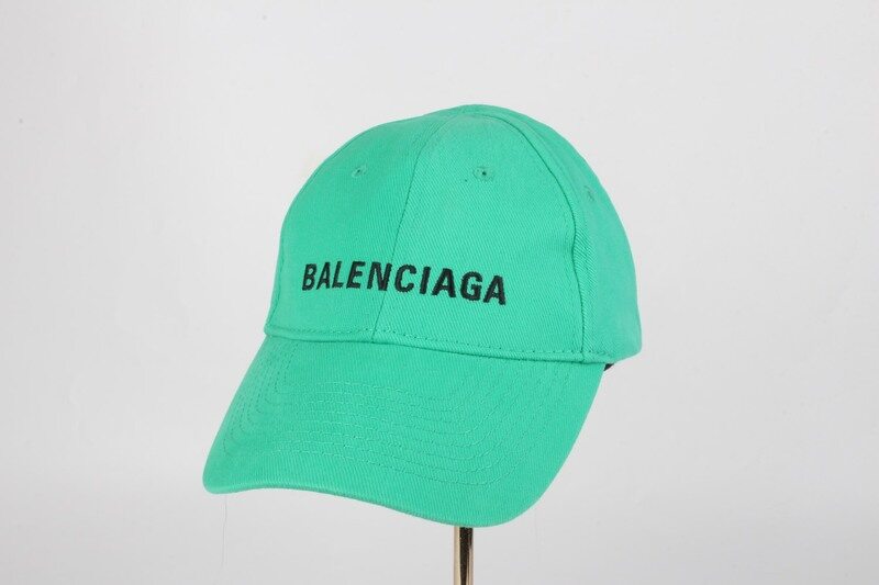 발렌시아가 기본로고 자수 볼캡 그린 L - Balenciaga