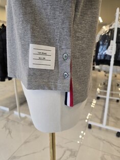 25SS 톰브라운 링거반팔 여성 티셔츠 그레이 FJS075A 00042 055 썸네일 4