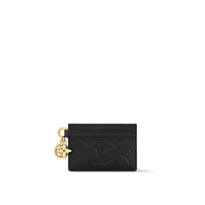 [국내발송] 루이비통 LV참 카드 홀더 모노그램 앙프렝뜨 블랙 M82132 - Louis Vuitton