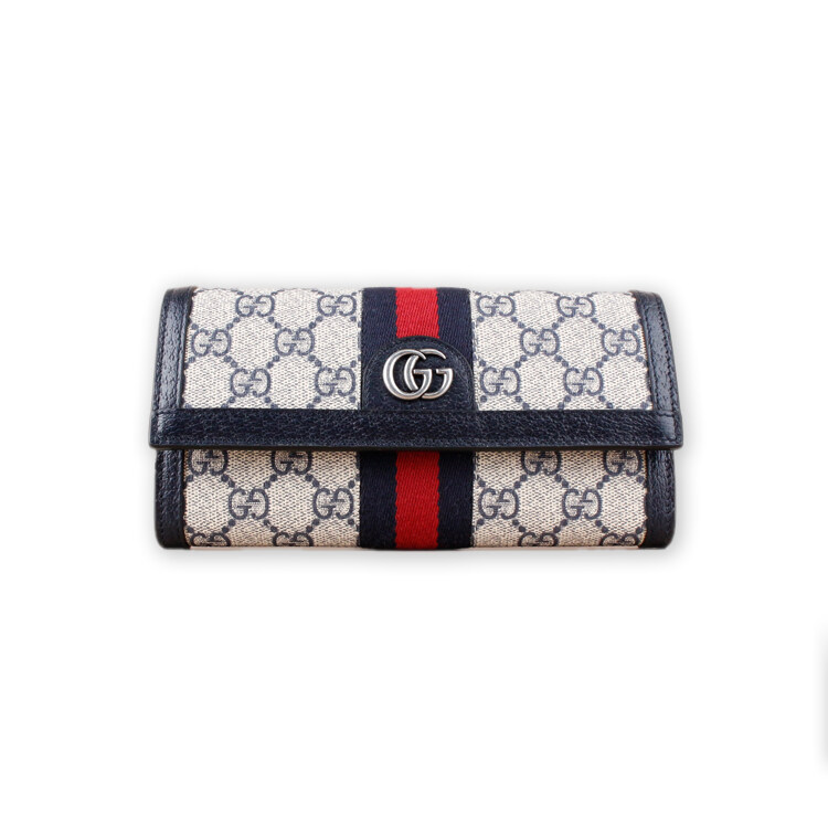 구찌 오피디아 여성 플랩 장지갑 네이비 ?523153 96IWG 4076 - Gucci