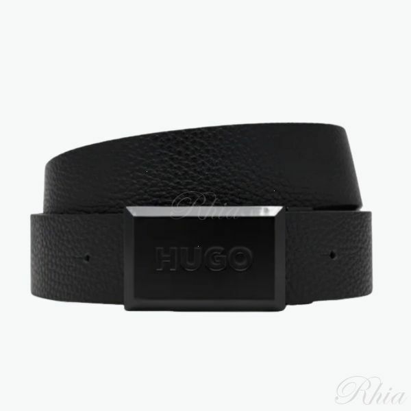 휴고보스 리버서블 벨트 in 그레인 앤 스무스 이탈리안 레더 50529706 002 가죽 - Hugo Boss