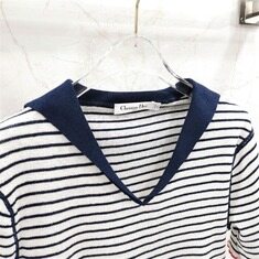 [럭스유] 40 / 디올 리비에라 마리니에르 모티프 스웨터 니트 반팔 444S67AM785 썸네일 3
