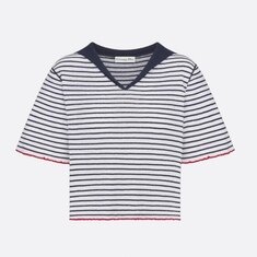 [럭스유] 40 / 디올 리비에라 마리니에르 모티프 스웨터 니트 반팔 444S67AM785 썸네일 5