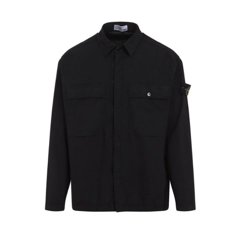 스톤아일랜드 와펜 로고 투포켓 오버셔츠 K1S151200015 S0003 V0029 - Stone Island