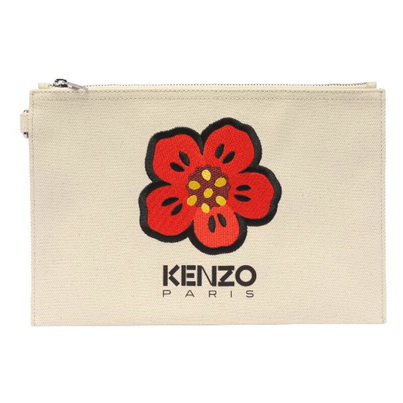 23FW 플라워 자수 라지 클러치백 5PM902 F34 03 - Kenzo