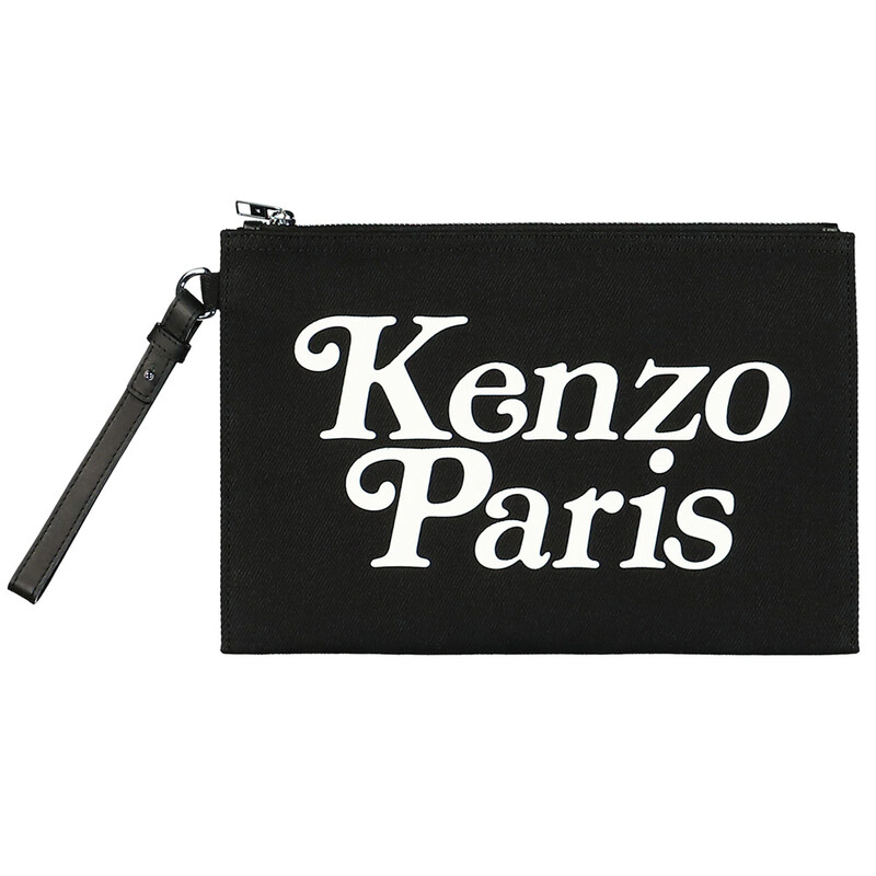 24SS 로고 프린팅 라지 클러치백 블랙 8PM902 F35 99 - Kenzo