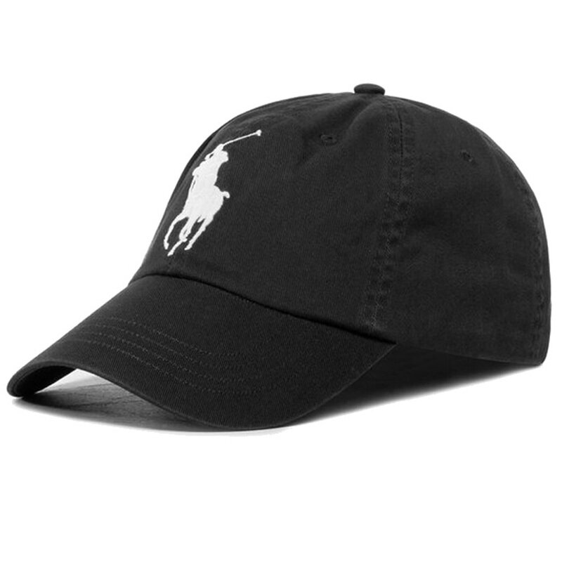 25SS 빅 포니 로고 자수 캡모자 블랙 710673584 015 - Polo Ralph Lauren