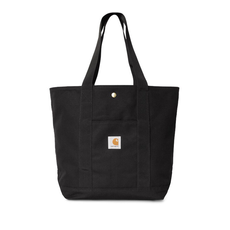 24SS 로고 패치 코튼 토트백 블랙 I033102 8902 - Carhartt