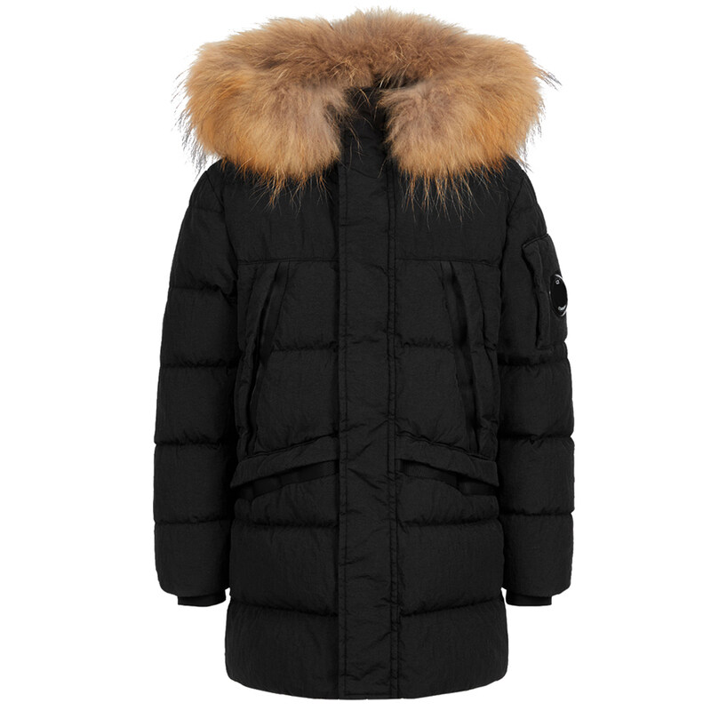 23FW 키즈 와펜 후드 패딩 15CKOW013B 005709G 999 - CP company