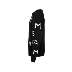 22FW 키즈 로고 프린트 골지 니트 블랙 MS029251 110 썸네일 3