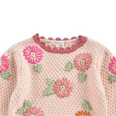 24FW 키즈 플라워 아시아 니트 블러쉬 J0023 BLUSH 썸네일 3
