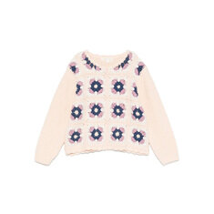 24FW 키즈 플라워 패턴 니트 블러쉬 J0027 BLUSH 썸네일 1
