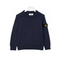 21FW 키즈 와펜 크루넥 니트 네이비 7516515A2 V0020 썸네일 1
