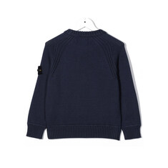 21FW 키즈 와펜 크루넥 니트 네이비 7516515A2 V0020 썸네일 2