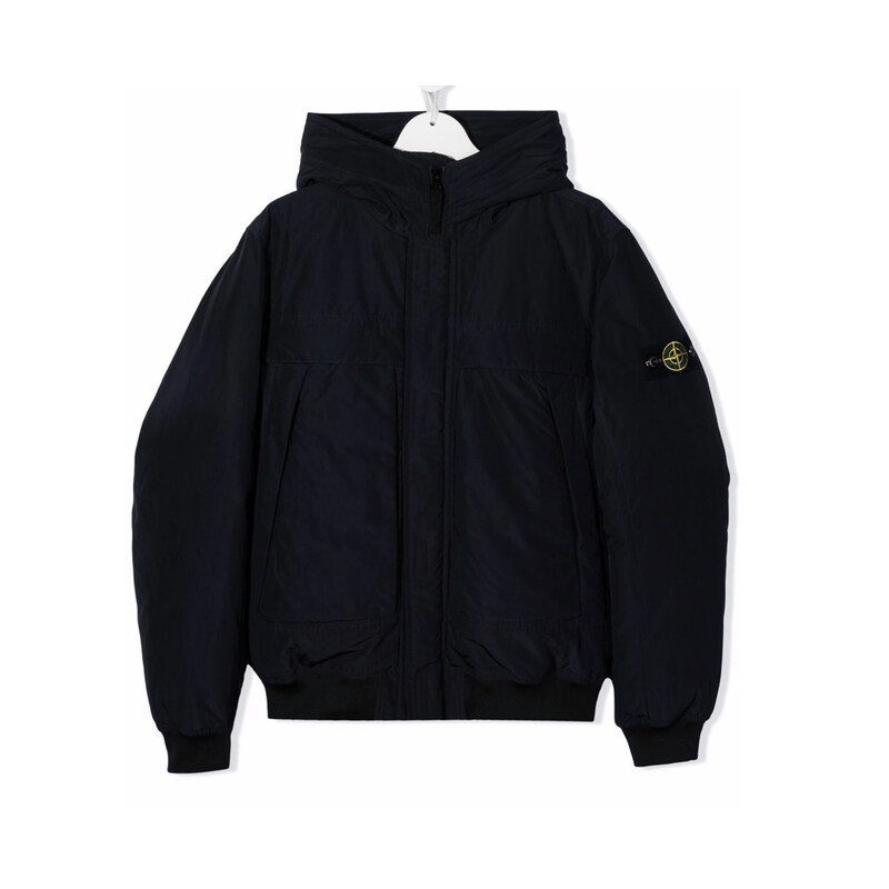 21FW 키즈 와펜 패딩 자켓 네이비 751641032 V0020 - Stone Island