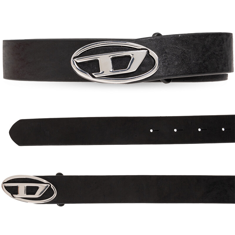 25SS B-1DR-LAYER 로고 벨트 블랙 X09813 PR271 T8013 - Diesel