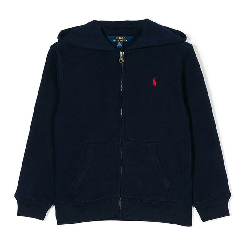 23SS 키즈 포니 자수로고 후드집업 네이비 547626 001 - Polo Ralph Lauren