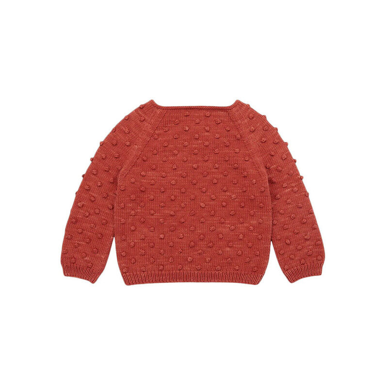 25SS 키즈 팝콘 니트 레드 K1035S25 629 (3A) - MISHA & PUFF