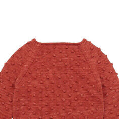 25SS 키즈 팝콘 니트 레드 K1035S25 629 (3A) 썸네일 3