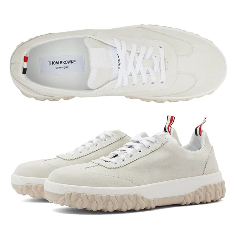 24SS 케이블 니트 솔코트 스니커즈 MFD254A L0037 100 - Thom Browne