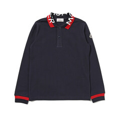 23FW 키즈 로고 패치 카라 티셔츠 8B000 06 8496W 778 썸네일 1
