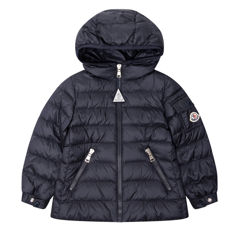 24SS 키즈 GLES 로고 패치 패딩 1A000 30 595FE 778 - Moncler