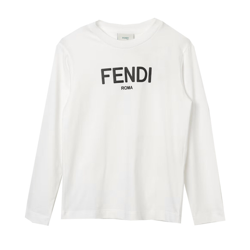 24FW 키즈 로고 롱슬리브 티셔츠 JUI154 7AJ F0ZNE - Fendi