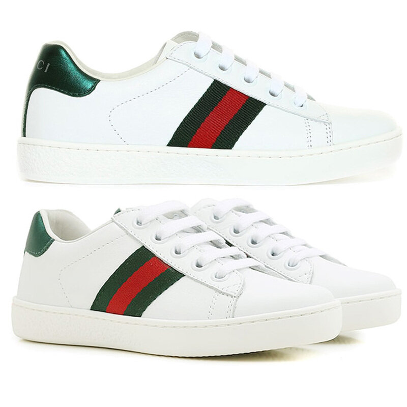 23SS 키즈 에이스 웹 스니커즈 433148 CPWE0 9075 - Gucci
