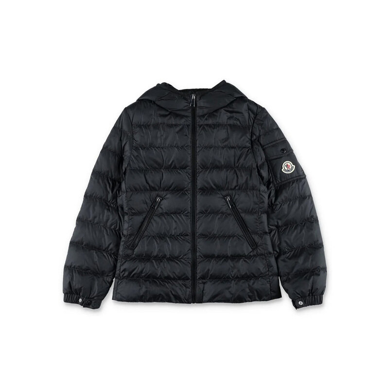 25SS 키즈 GLES 로고 패치 패딩 1A000 65 597YF 999 - Moncler