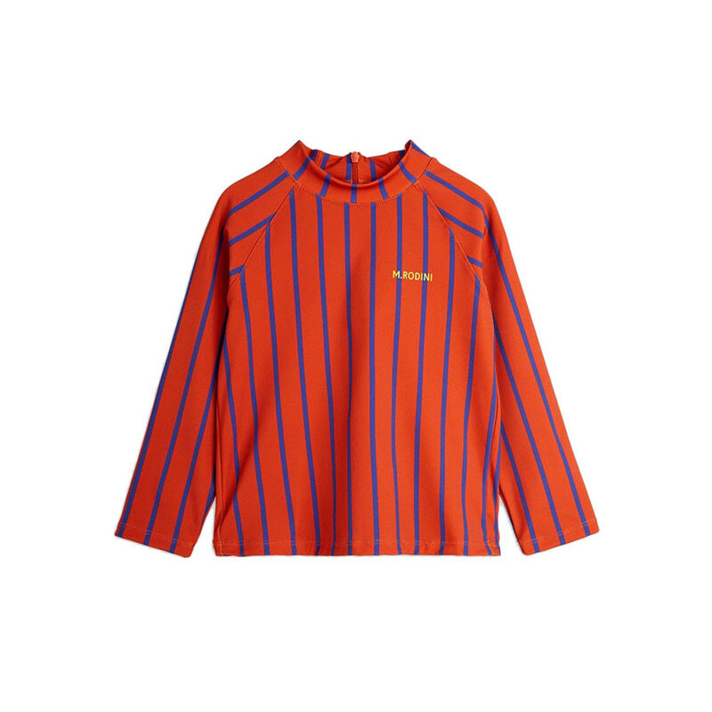 25SS 키즈 로고 스트라이프 UV 티셔츠 25280107 42 - Mini Rodini