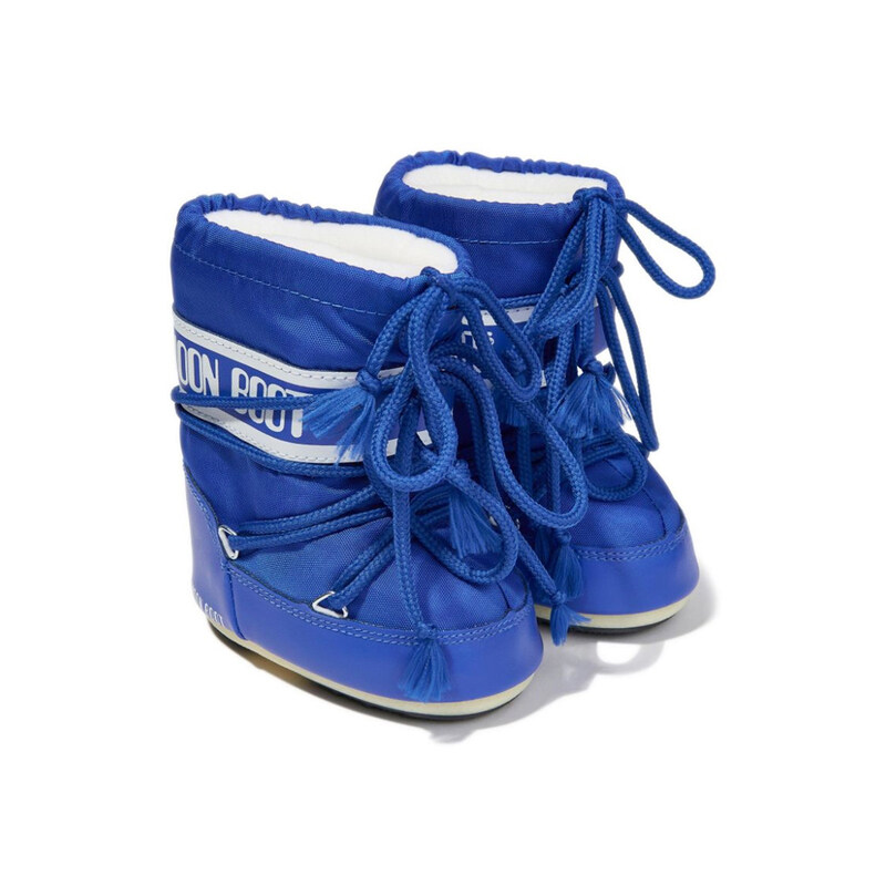 23FW 키즈 아이콘 로우 스노우부츠 블루 14004300 075 - Moon Boot