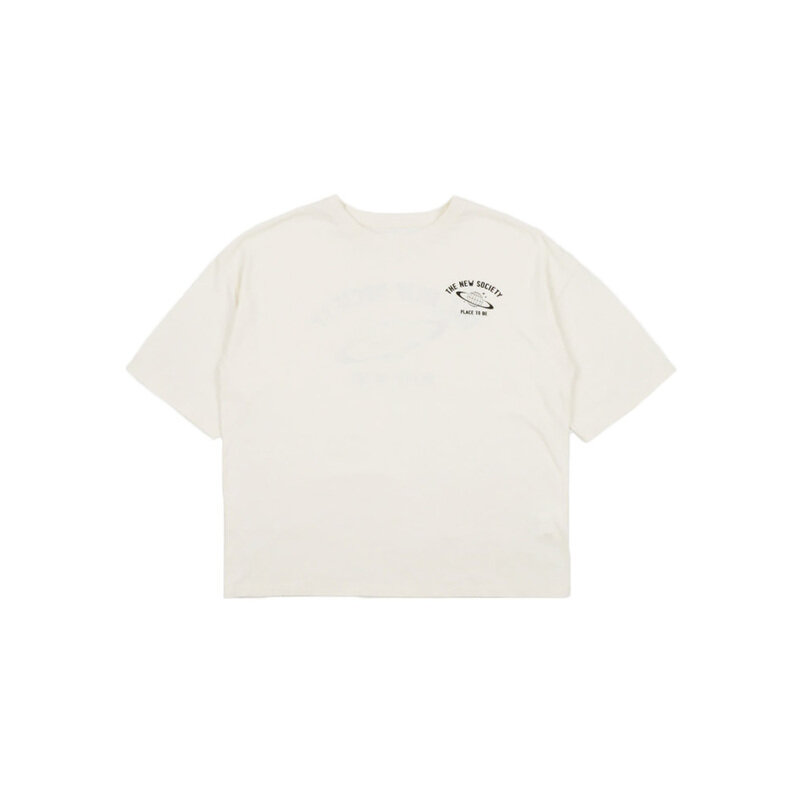 24FW 키즈 티셔츠 SATURNO T-SHIRT VANILLA CREAM - The New Society