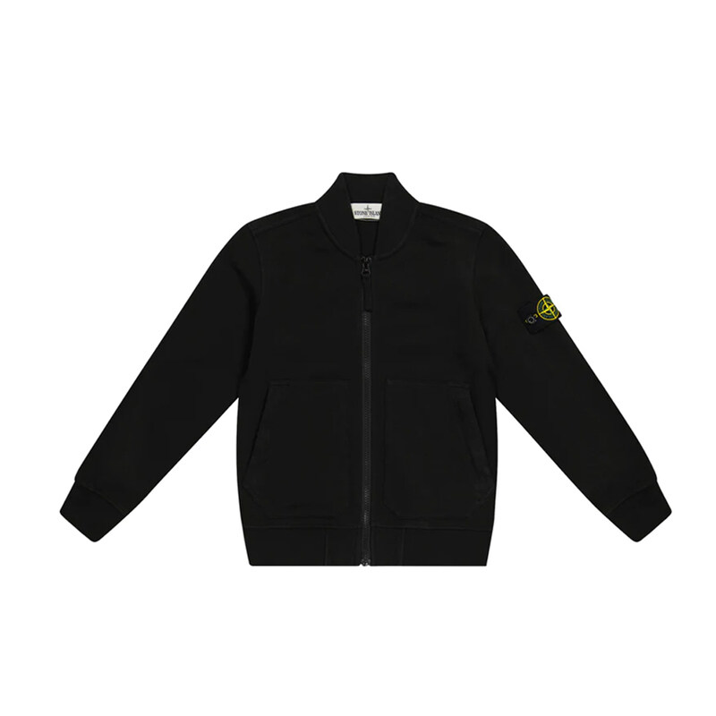 12주년 키즈 와펜 봄버 자켓 블랙 741660342 V0029 - Stone Island