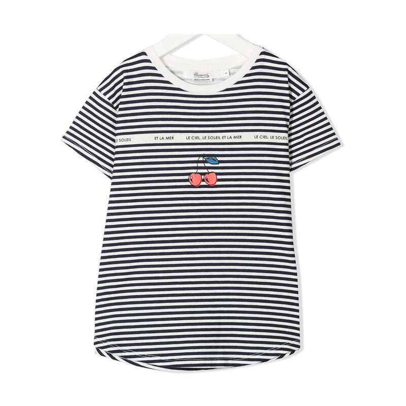 21SS 키즈 체리 스트라이프 티셔츠 S01GTSKN0101 270 - Bonpoint