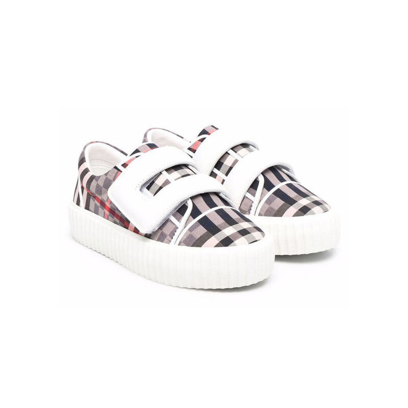 22SS 키즈 빈티지 체크 스니커즈 페일로즈 8049403 - Burberry