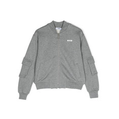 24FW 키즈 로고 봄버 자켓 그레이 F4MSJUBO074 101 썸네일 1