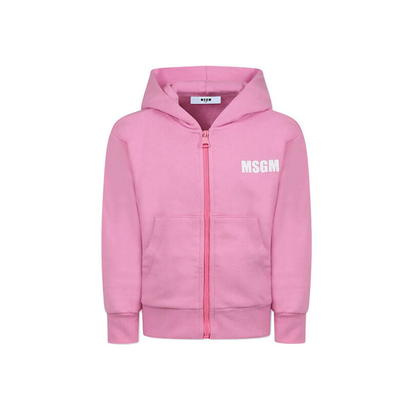 25SS 키즈 후드집업 핑크 S5MSJUZH058 MS003 - MSGM